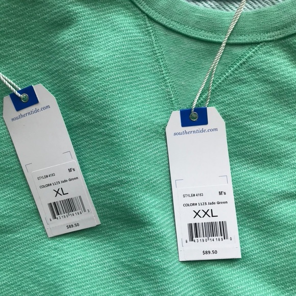 Southern Tide Twill Upper Deck Crew Pullover - Picture 5 of 5